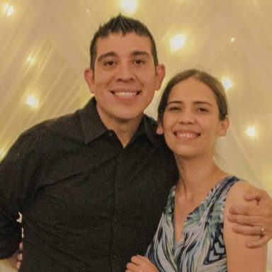 René Bazaldúa y esposa